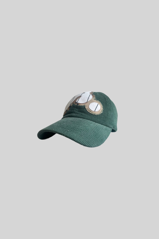 "A" LOGO CORDUROY CAP(GREEN)