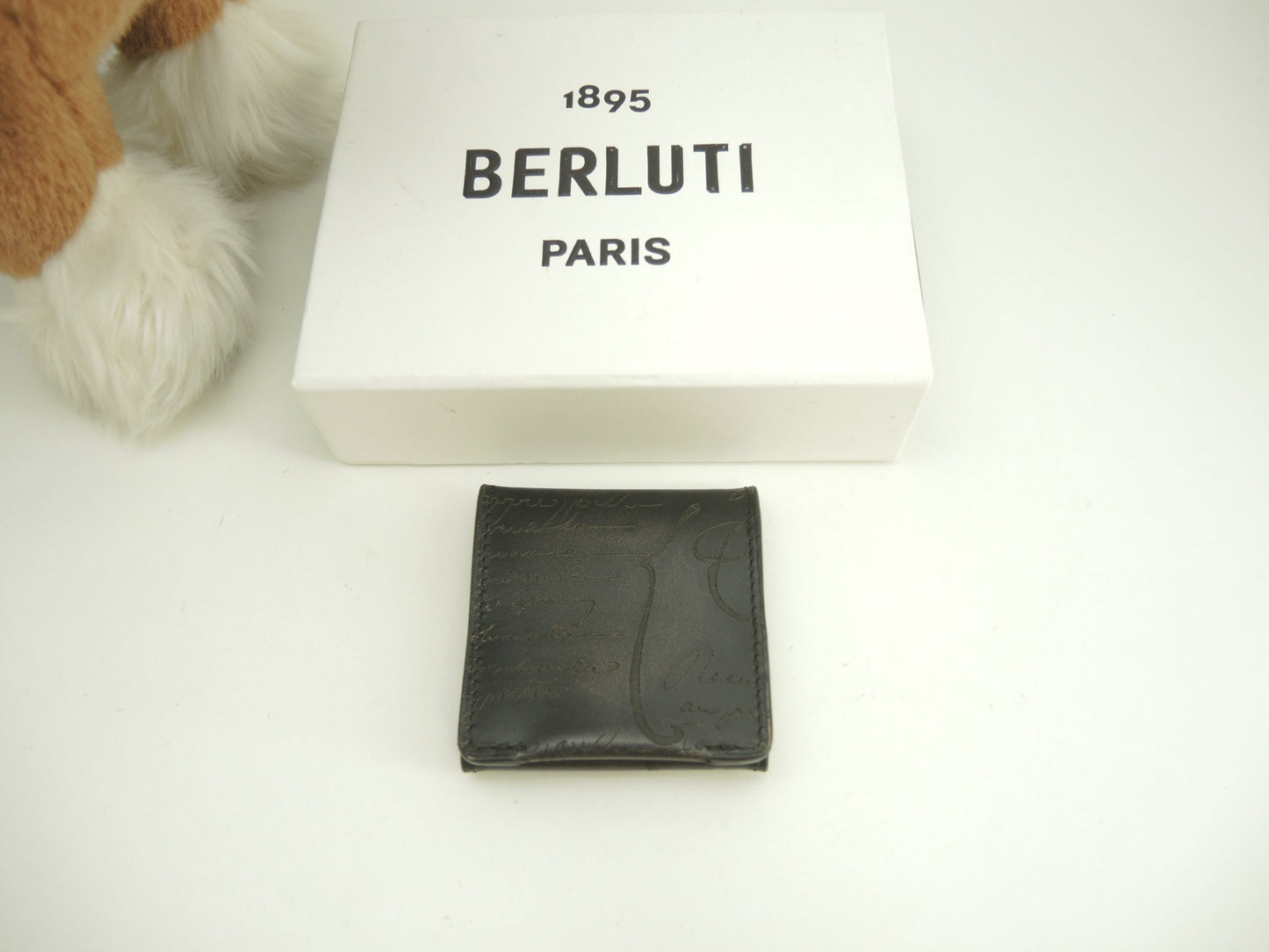 Berluti Portamonete Origin Pelle Calligraphy Nera @E0271 2