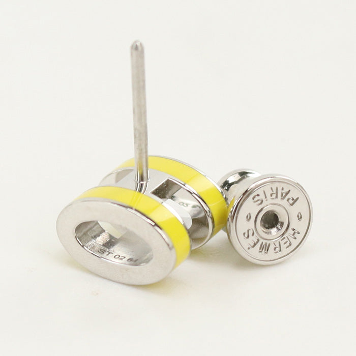HERMES エルメス ピアス MINI POP H 98 NEW LIME レディース イエロー