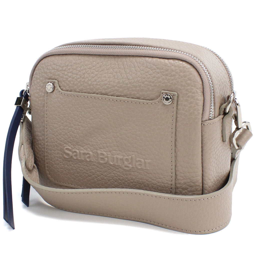 サラバーグラー Sara Burglar  斜め掛け ショルダーバッグ ブランド ロゴ 　916　TAUPE グレー系 bag-01
