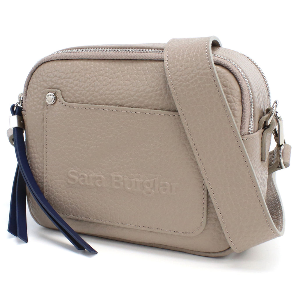 サラバーグラー Sara Burglar  斜め掛け ショルダーバッグ ブランド ロゴ 　916　TAUPE グレー系 bag-01