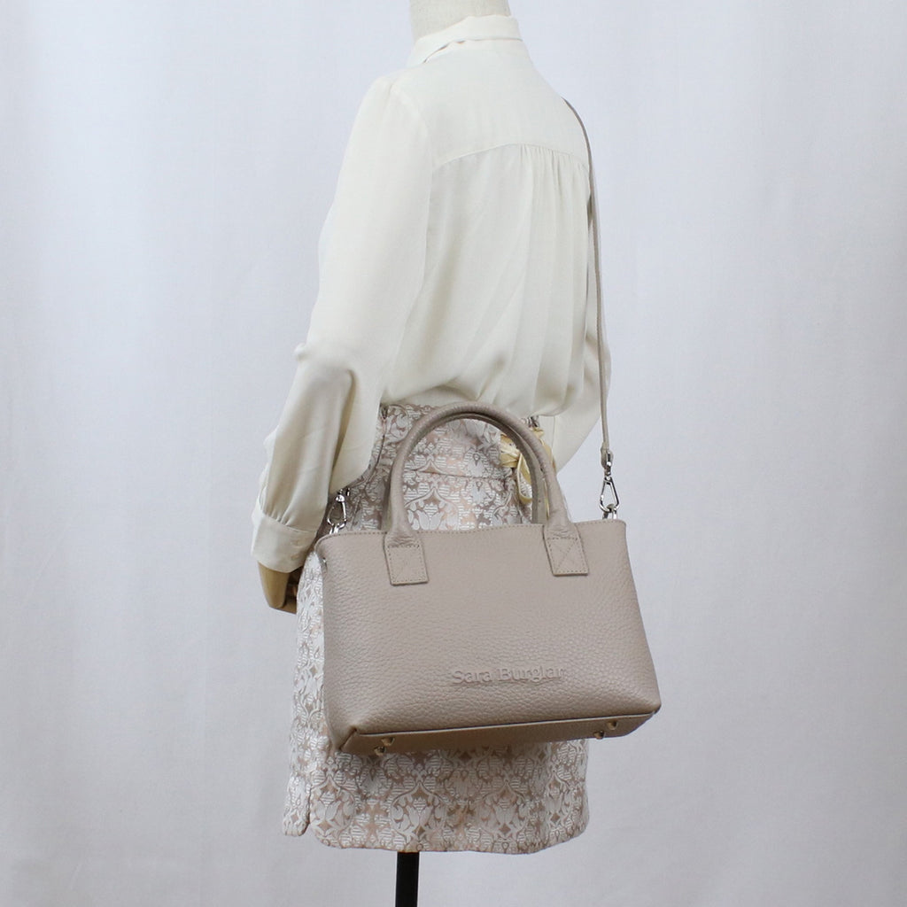 サラバーグラー Sara Burglar  トートバッグ フォーマルバッグ ブランド　076　TAUPE グレー系 bag-01