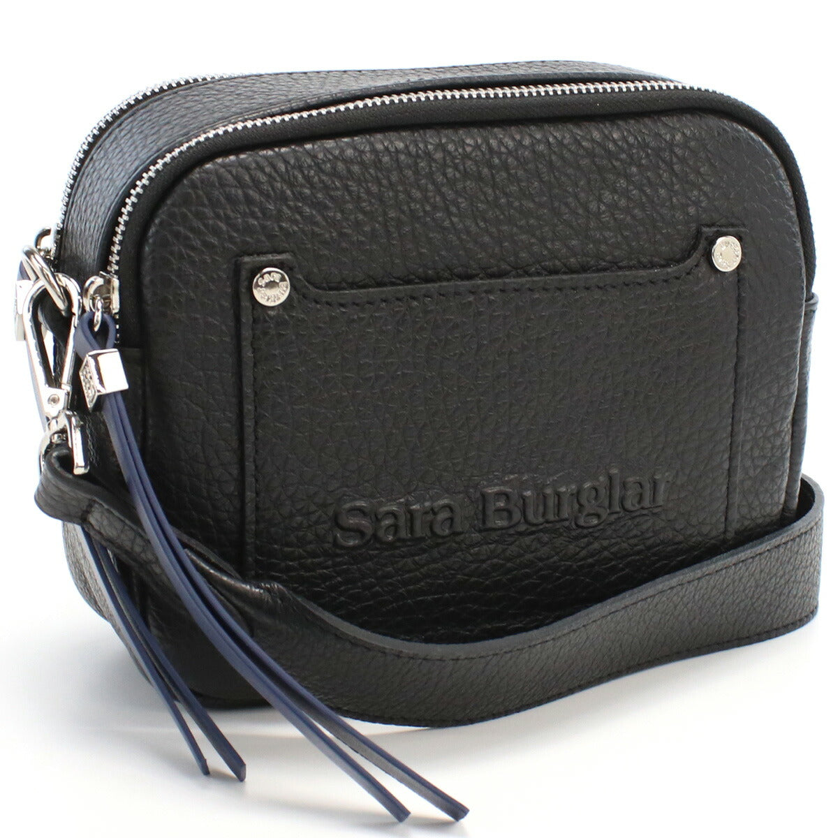 サラバーグラー Sara Burglar  斜め掛け ショルダーバッグ ブランド ロゴ　916　NERO ブラック bag-01