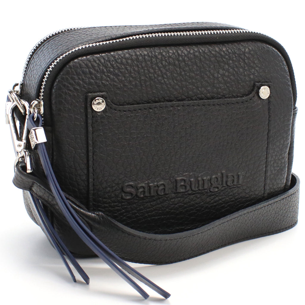 サラバーグラー Sara Burglar  斜め掛け ショルダーバッグ ブランド ロゴ　916　NERO ブラック bag-01