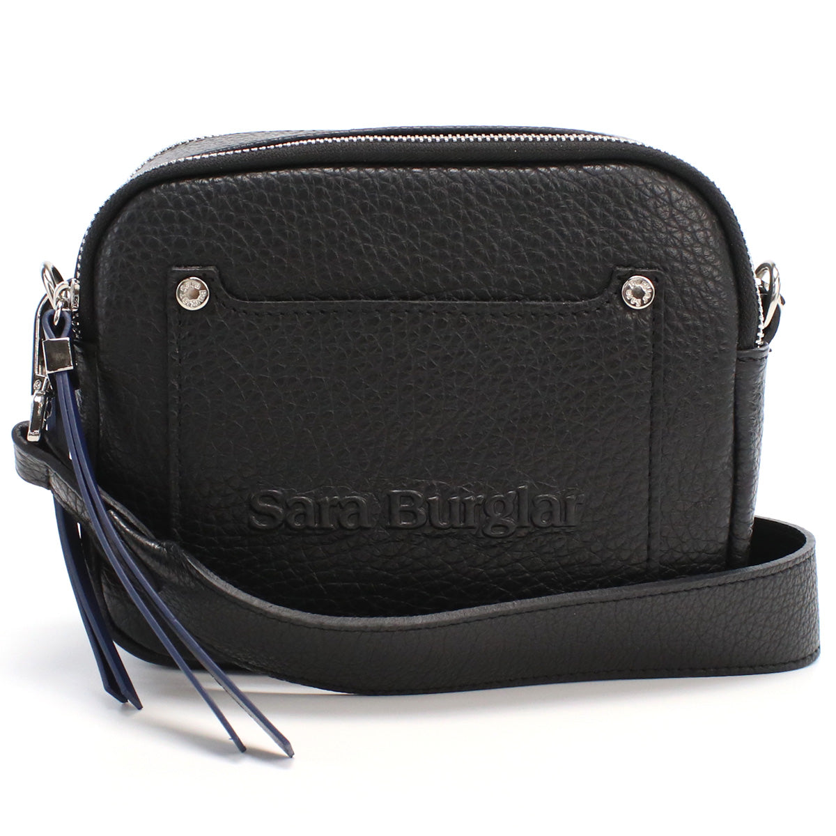 サラバーグラー Sara Burglar  斜め掛け ショルダーバッグ ブランド ロゴ　916　NERO ブラック bag-01