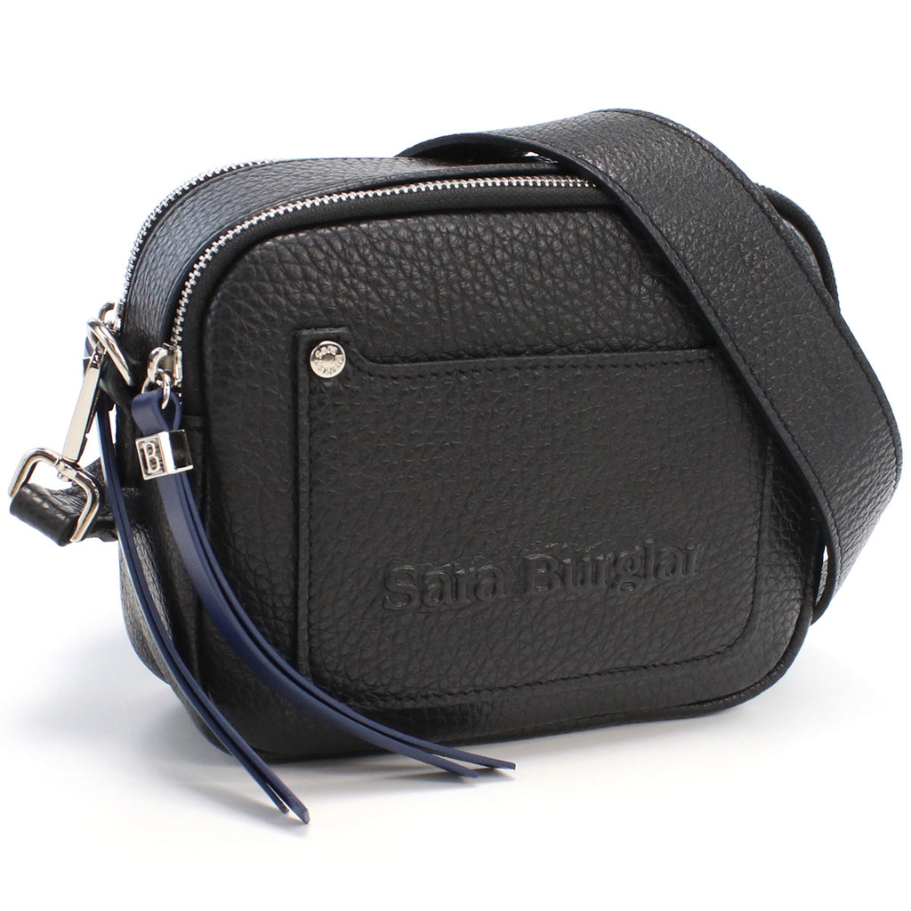 サラバーグラー Sara Burglar  斜め掛け ショルダーバッグ ブランド ロゴ　916　NERO ブラック bag-01