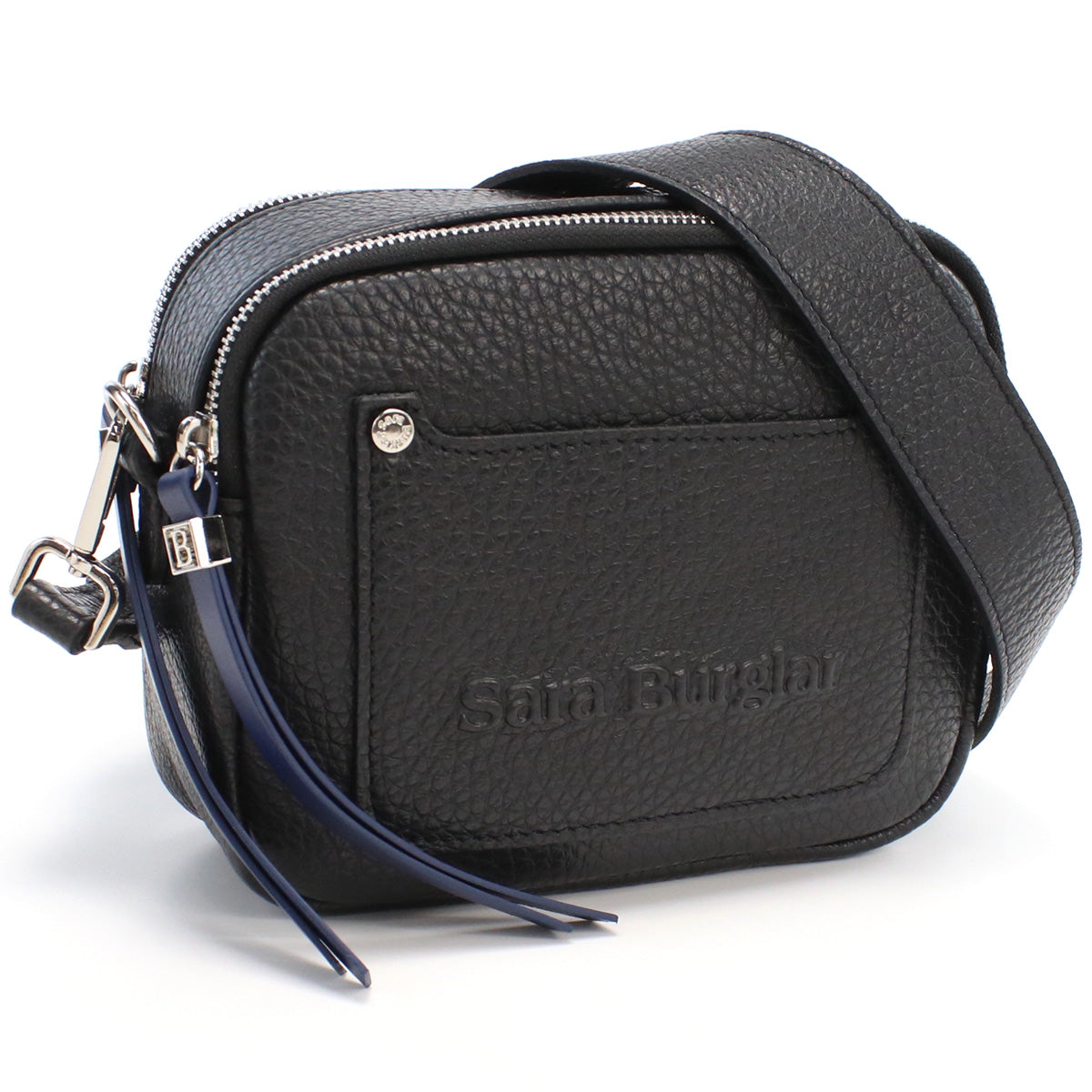 サラバーグラー Sara Burglar  斜め掛け ショルダーバッグ ブランド ロゴ　916　NERO ブラック bag-01