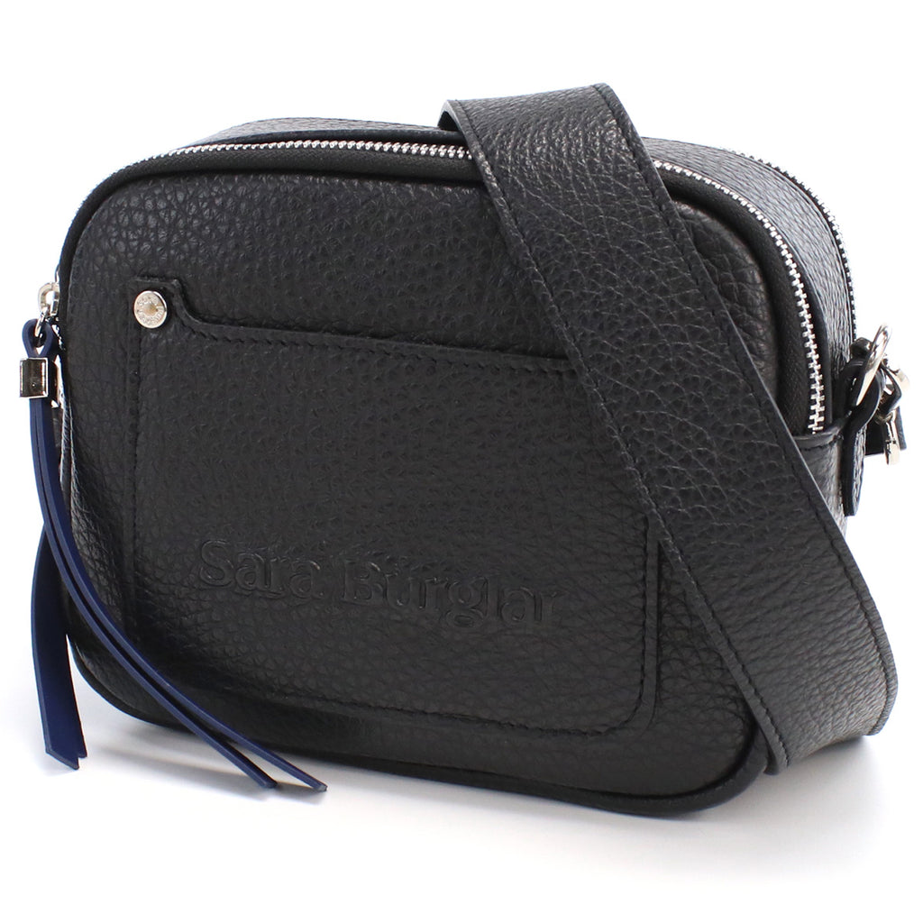 サラバーグラー Sara Burglar  斜め掛け ショルダーバッグ ブランド ロゴ　916　NERO ブラック bag-01