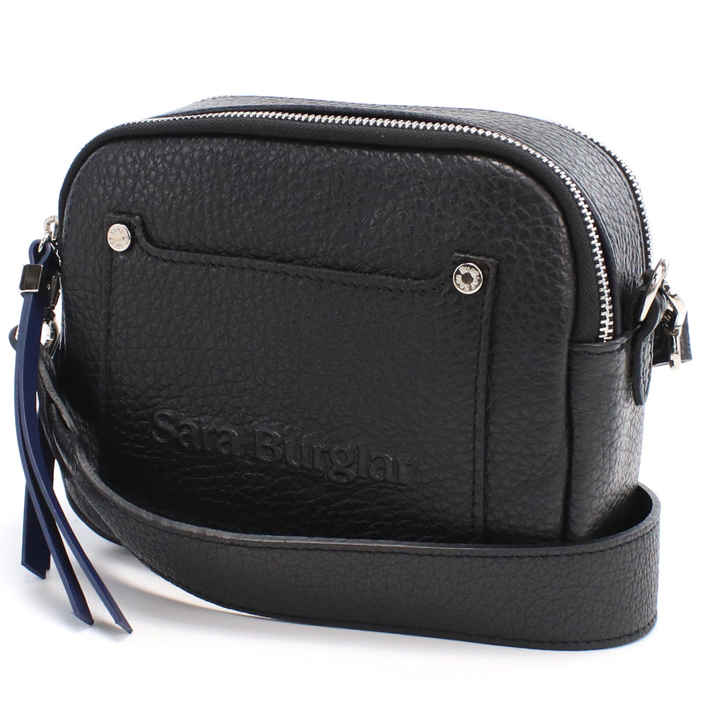 サラバーグラー Sara Burglar  斜め掛け ショルダーバッグ ブランド ロゴ　916　NERO ブラック bag-01