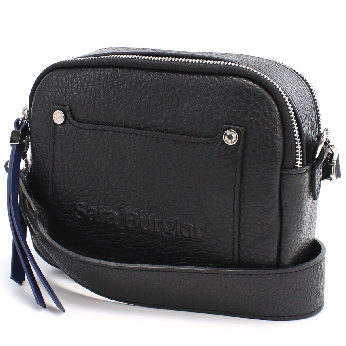 サラバーグラー Sara Burglar  斜め掛け ショルダーバッグ ブランド ロゴ　916　NERO ブラック bag-01