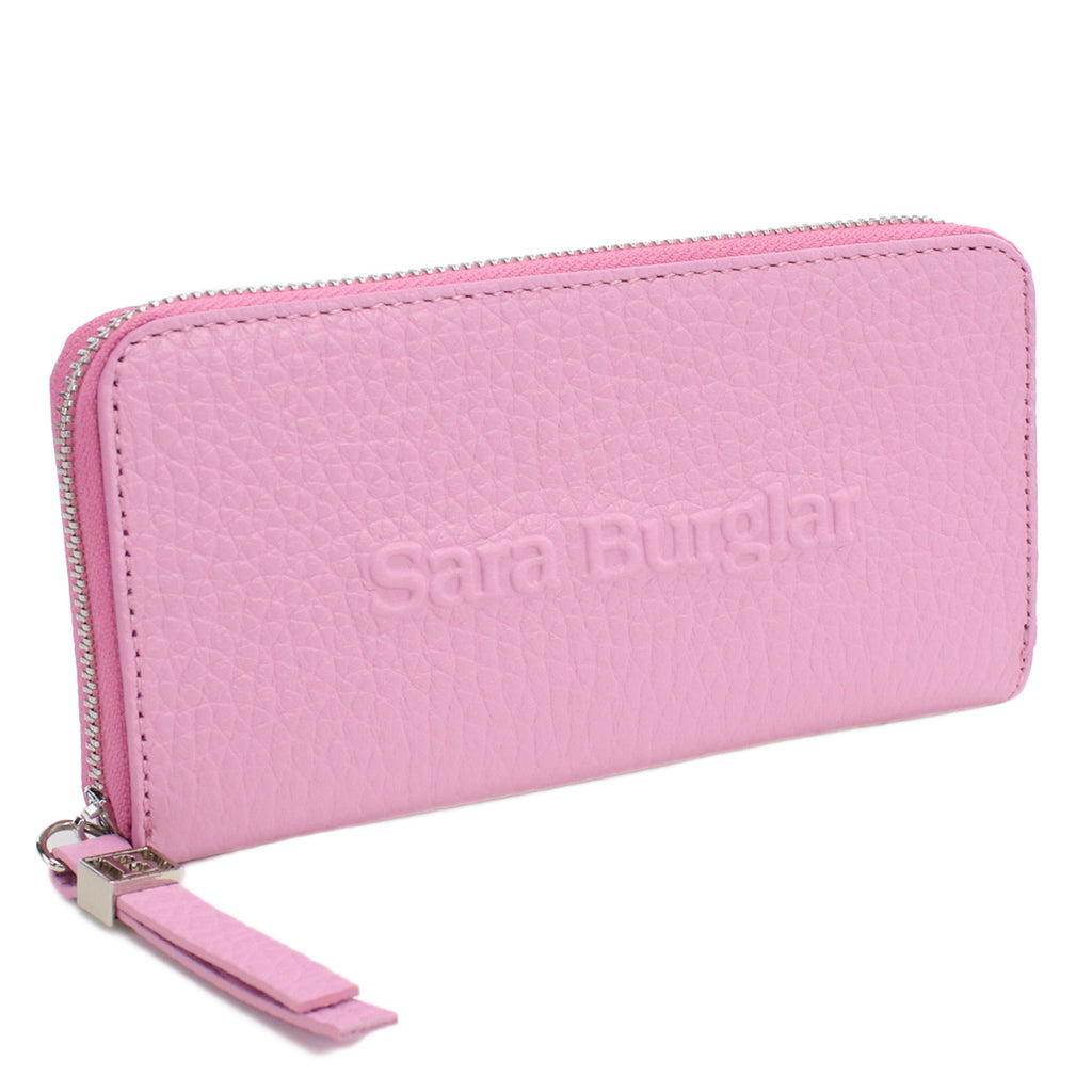 サラバーグラー Sara Burglar  長財布ラウンドファスナー　ブランド　110L　GLICINE　ピンク系　wallet-01　gsw-2