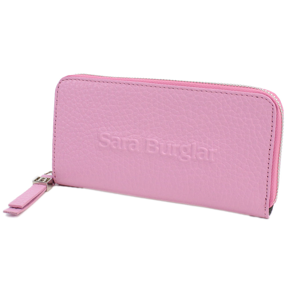 サラバーグラー Sara Burglar  長財布ラウンドファスナー　ブランド　110L　GLICINE　ピンク系　wallet-01　gsw-2
