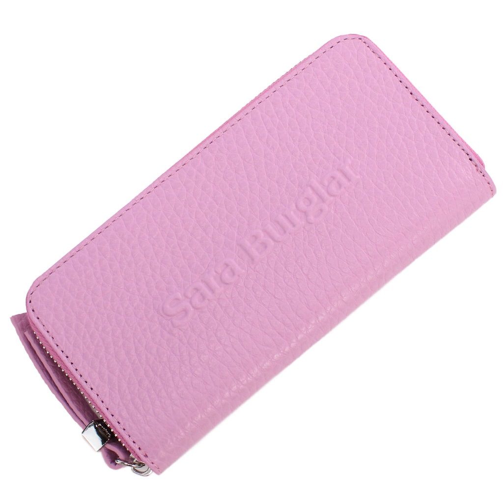 サラバーグラー Sara Burglar  長財布ラウンドファスナー　ブランド　110L　GLICINE　ピンク系　wallet-01　gsw-2