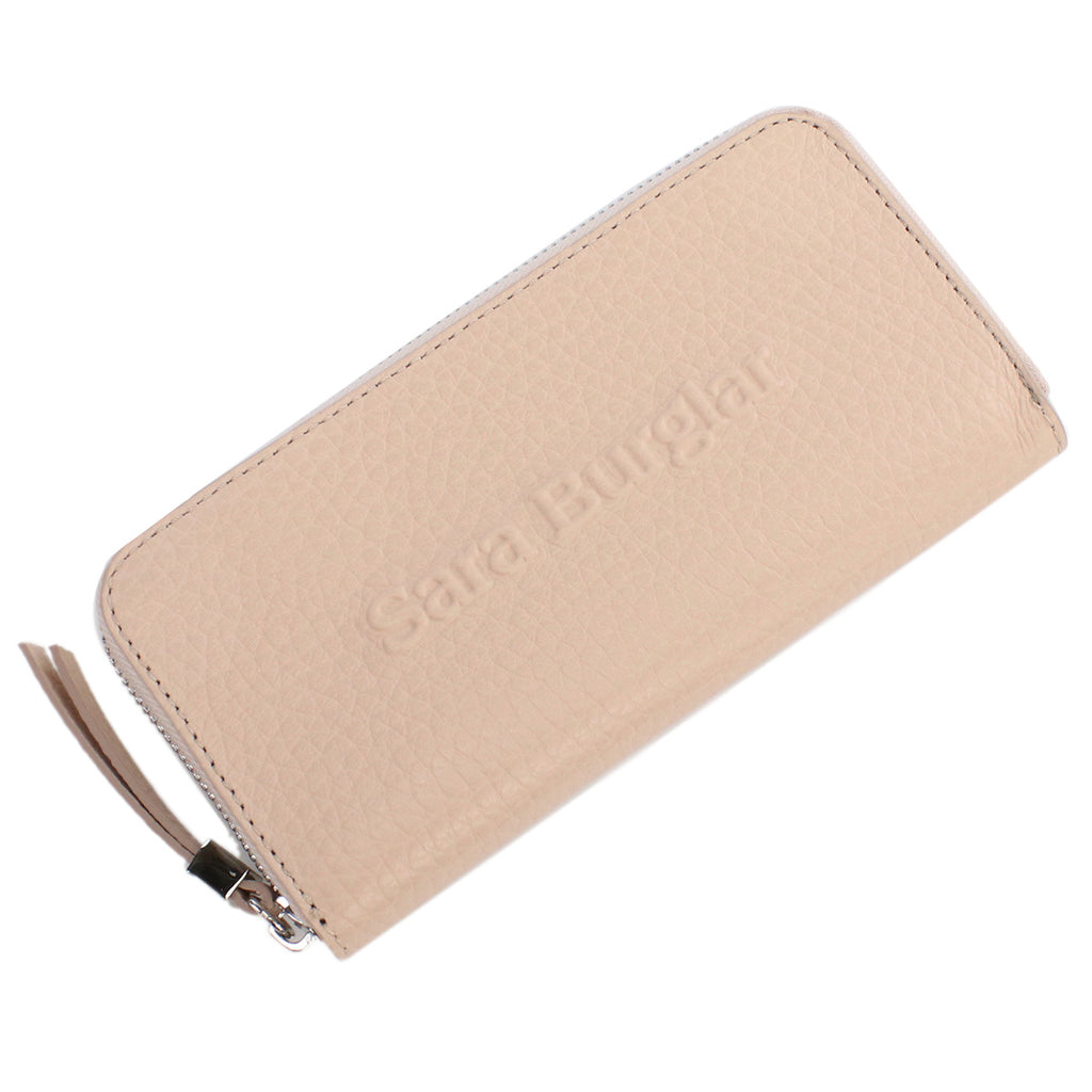 サラバーグラー Sara Burglar  長財布ラウンドファスナー　ブランド　110L　NUDE　ピンク系　wallet-01　gsw-2