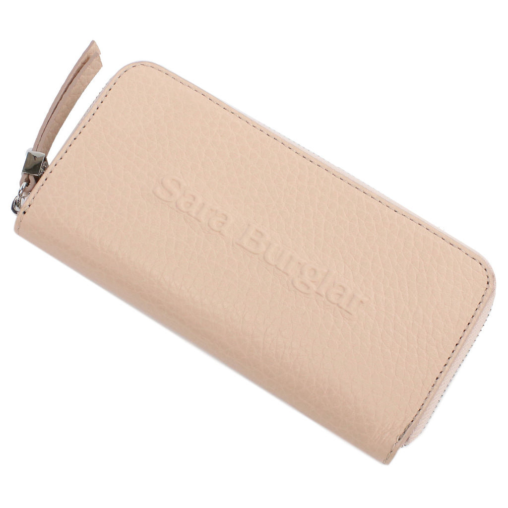 サラバーグラー Sara Burglar  長財布ラウンドファスナー　ブランド　110L　NUDE　ピンク系　wallet-01　gsw-2