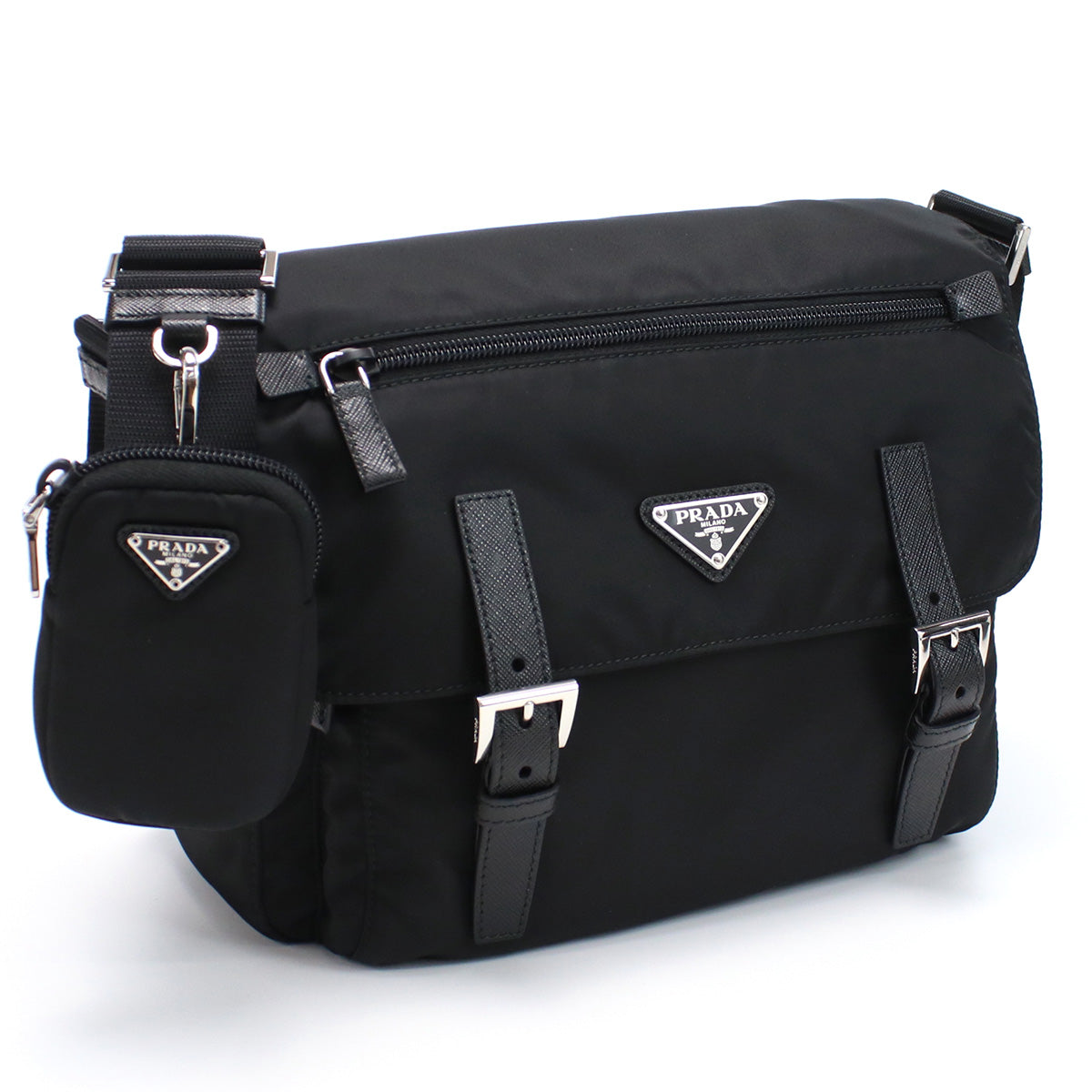 プラダ PRADA 斜め掛け ショルダーバッグ ブランド1BD953　RV44 V B1M　F0002NERO ブラック bag-01