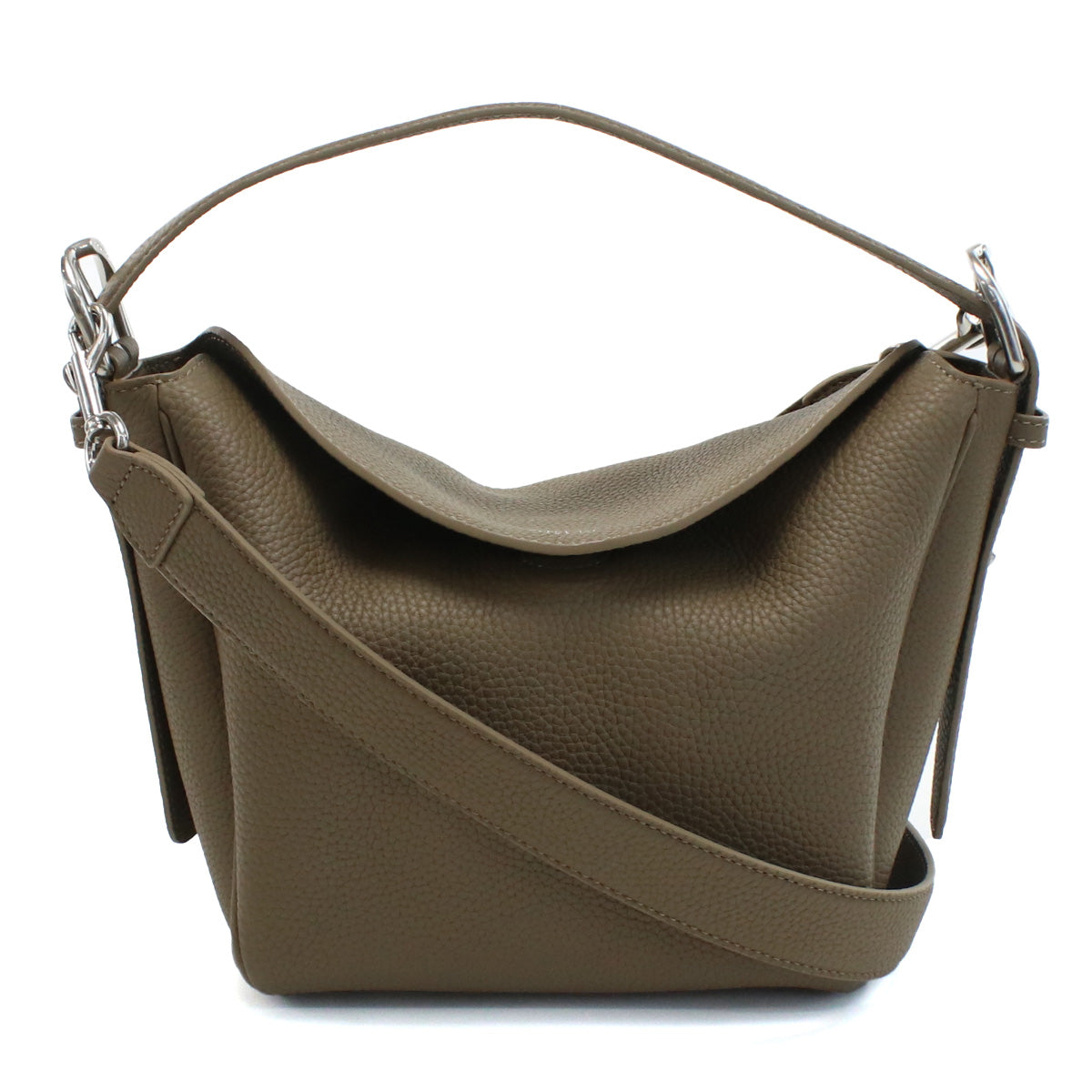 アペードモッド APEDE MOD  セミショルダー ブランド ハンドバッグCUBE BAG 6971899786327ETOUPE TOGO ブラウン系 bag-01