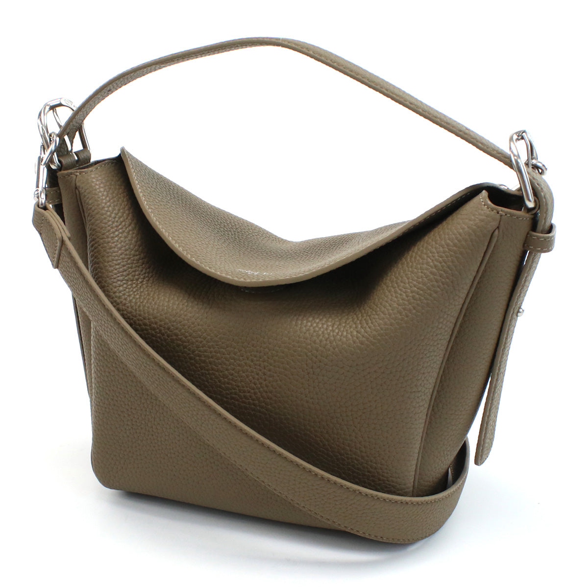 アペードモッド APEDE MOD  セミショルダー ブランド ハンドバッグCUBE BAG 6971899786327ETOUPE TOGO ブラウン系 bag-01