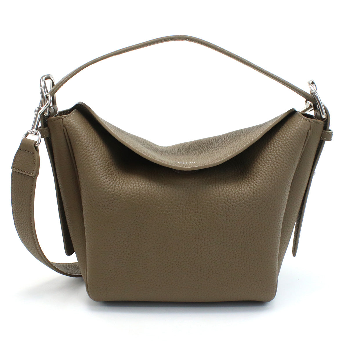アペードモッド APEDE MOD  セミショルダー ブランド ハンドバッグCUBE BAG 6971899786327ETOUPE TOGO ブラウン系 bag-01