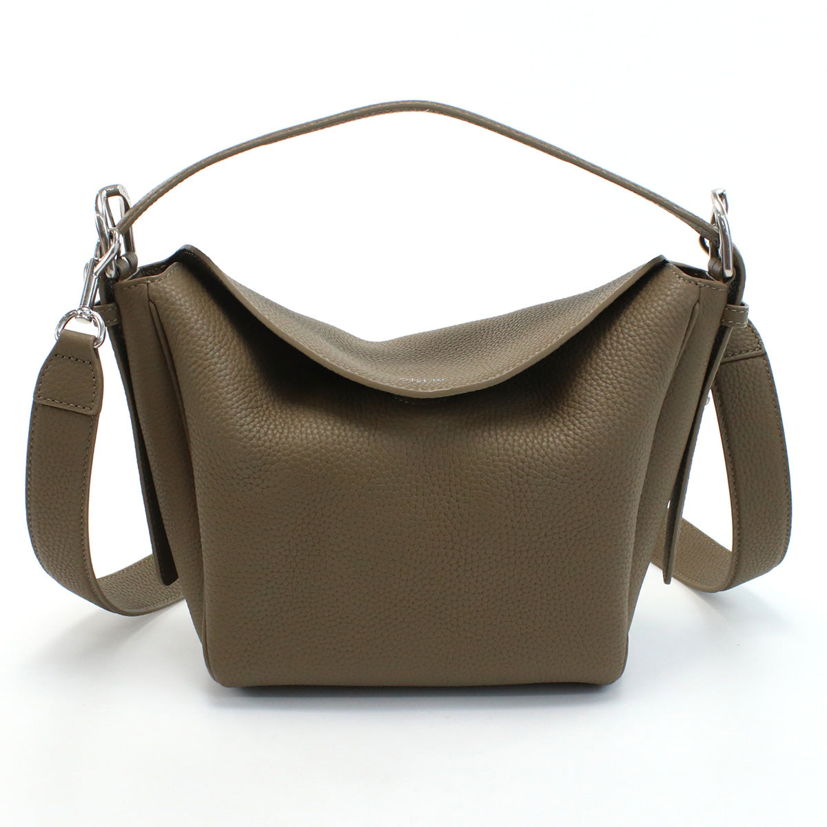 アペードモッド APEDE MOD  セミショルダー ブランド ハンドバッグCUBE BAG 6971899786327ETOUPE TOGO ブラウン系 bag-01