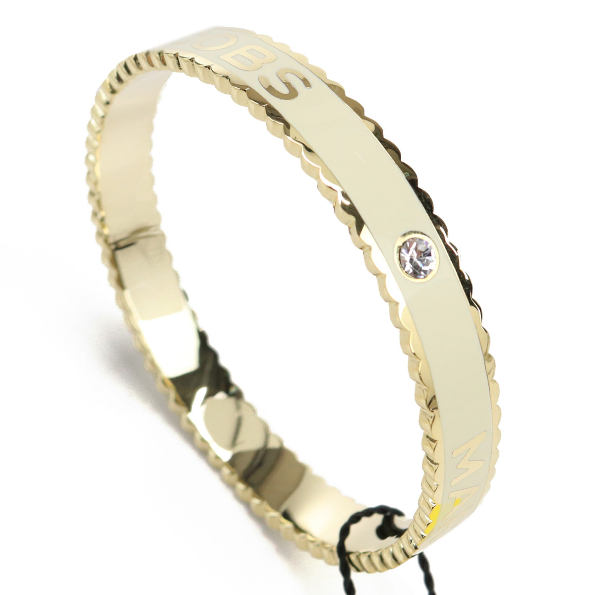 マークジェイコブス MARC JACOBS THE MEDALLION LG BANGLE バングルJ105MT7PF22　108CREAM-GOLD ホワイト系 accessory-01