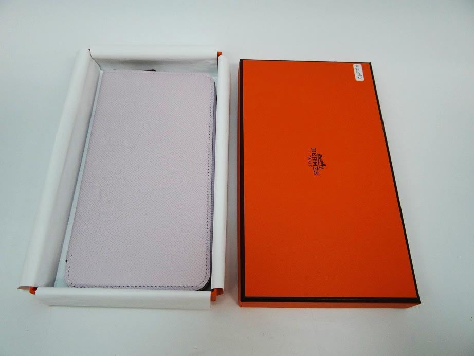 HERMES エルメス シルクインロング EPSON/SILK MAUVE PALE CHAI/CRAIE SILVER H084386 CK