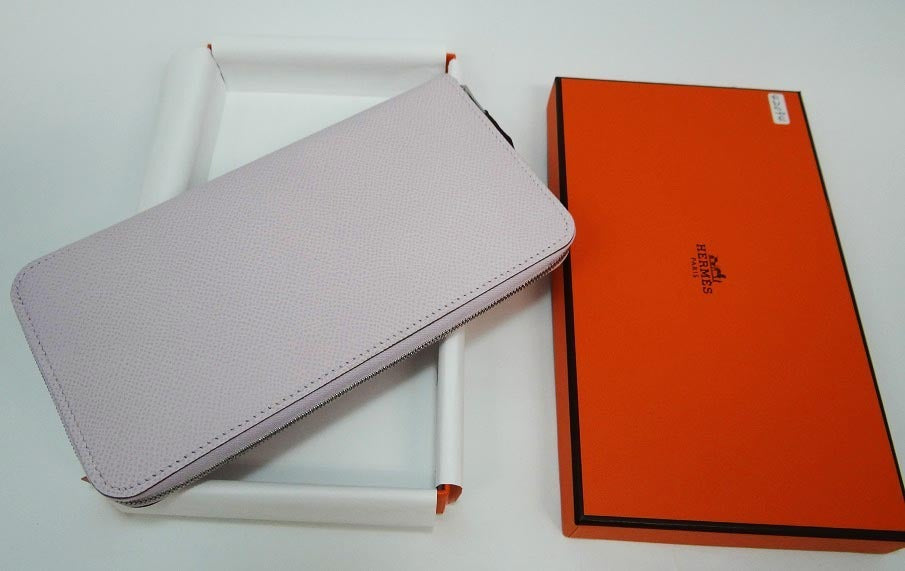HERMES エルメス シルクインロング EPSON/SILK MAUVE PALE CHAI/CRAIE SILVER H084386 CK