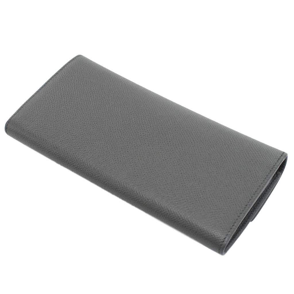 フェラガモ FERRAGAMO GANCINO CLIP 長財布ニ折小銭入付き　ブランド22-D150 0762989　DARK GREY　ガンチーノクリップグレー系　wallet-01