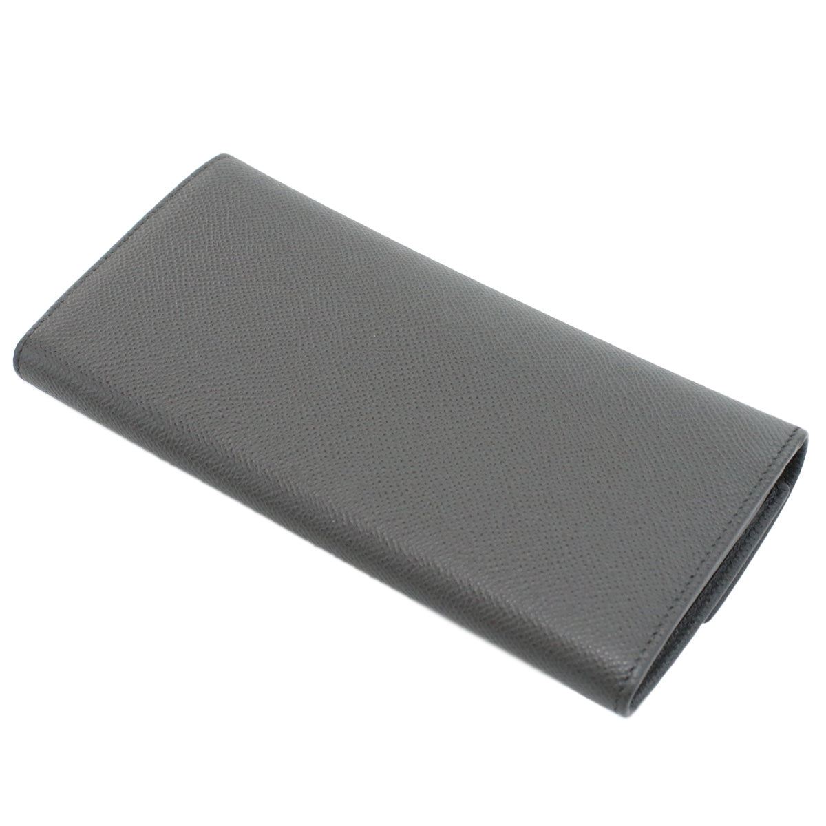 フェラガモ FERRAGAMO GANCINO CLIP 長財布ニ折小銭入付き　ブランド22-D150 0762989　DARK GREY　ガンチーノクリップグレー系　wallet-01