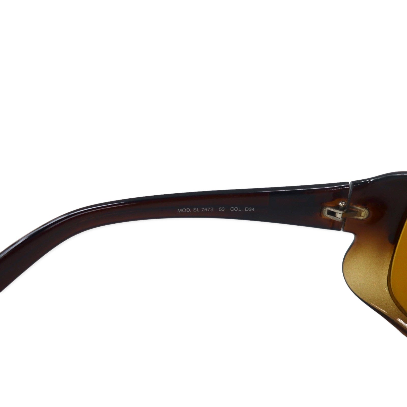 FENDI Occhiali da sole rettangolari marroni con logo FF, made in Italy, SL7672