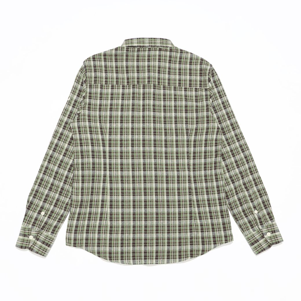 CAMICIA MORBIDA A MANICHE LUNGHE CON FANTASIA A QUADRI COUNTRY