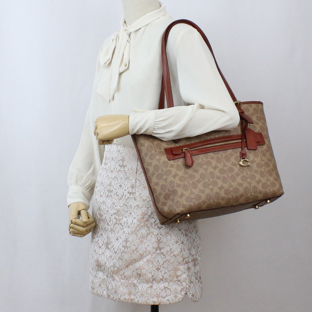 コーチ COACH トートバッグCC402　B4NQ4　ブラウン系