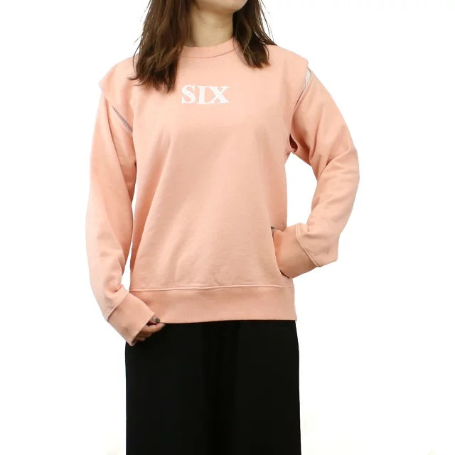 エムエムシックス MM6  レディース スウェット ブランド メゾンマルジェラS62GU0078　S25564　201ピンク系 apparel-01
