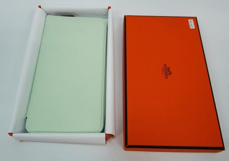 HERMES エルメス シルクインロング EPSON/SILK VERT FIZZ BLUE HYDRA/MAUVE PALE SILVER H084387 CK