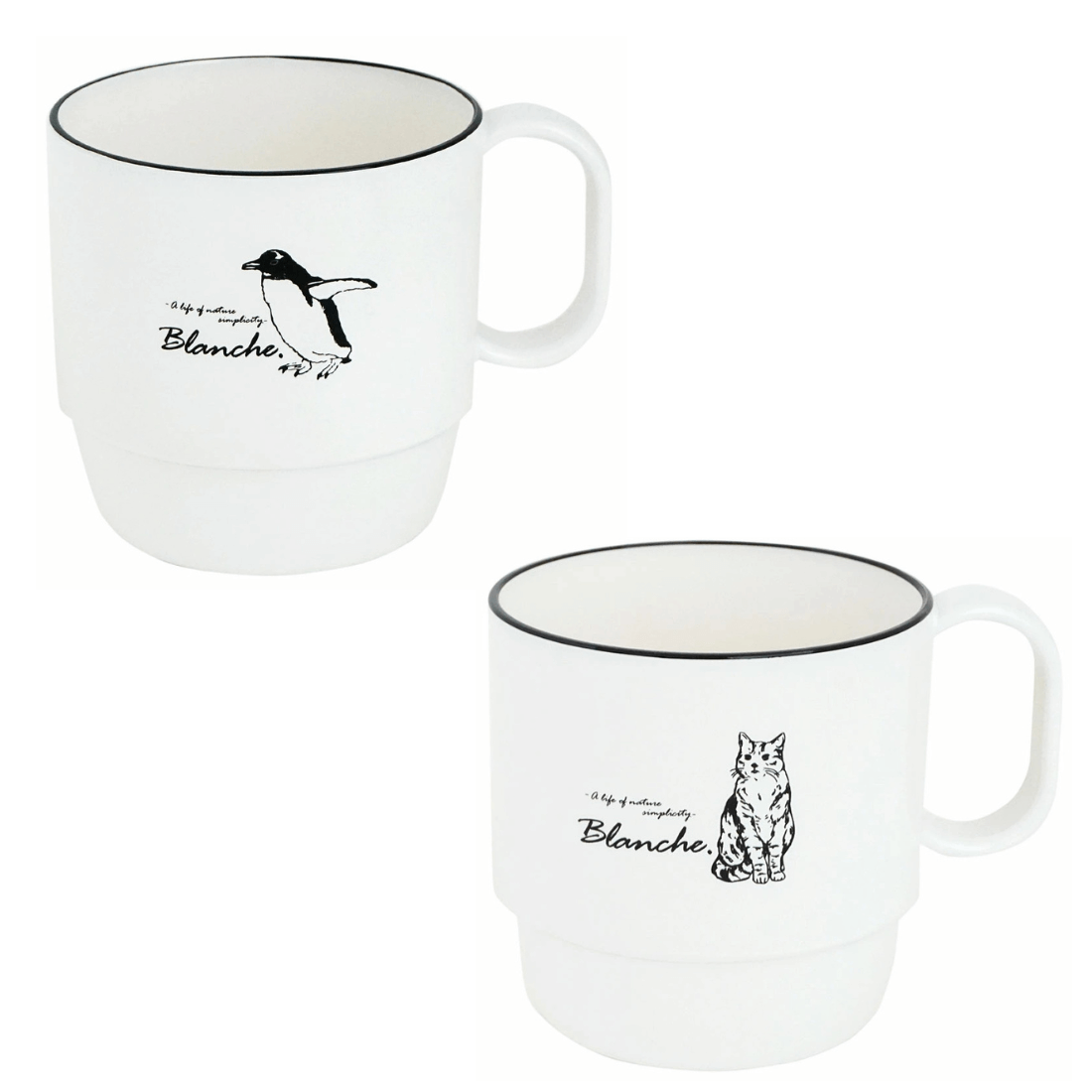 Blanche. たっぷり 500ml マグ