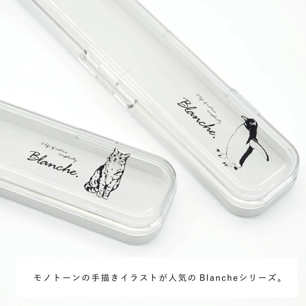Blanche.  先割れスプーン&ケース セット