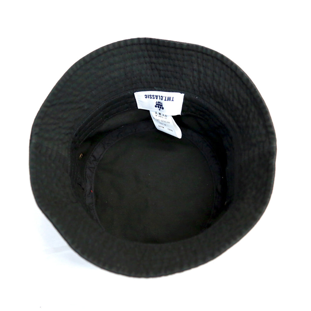 BUCKET HAT CON LOGO CIRCOLARE / NERO