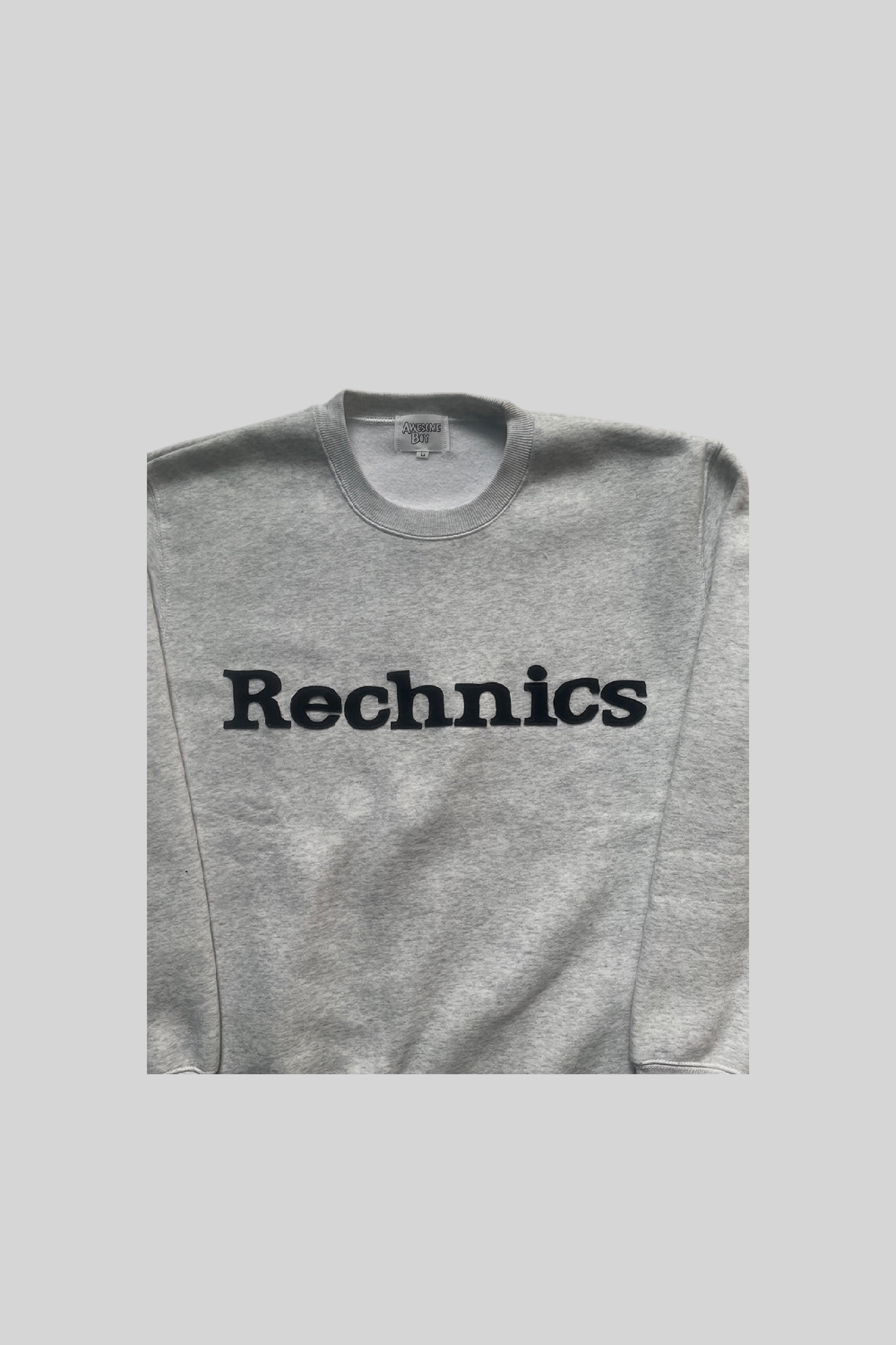 "RECHNICS" CREW NECK SWEAT(H,GRAY)