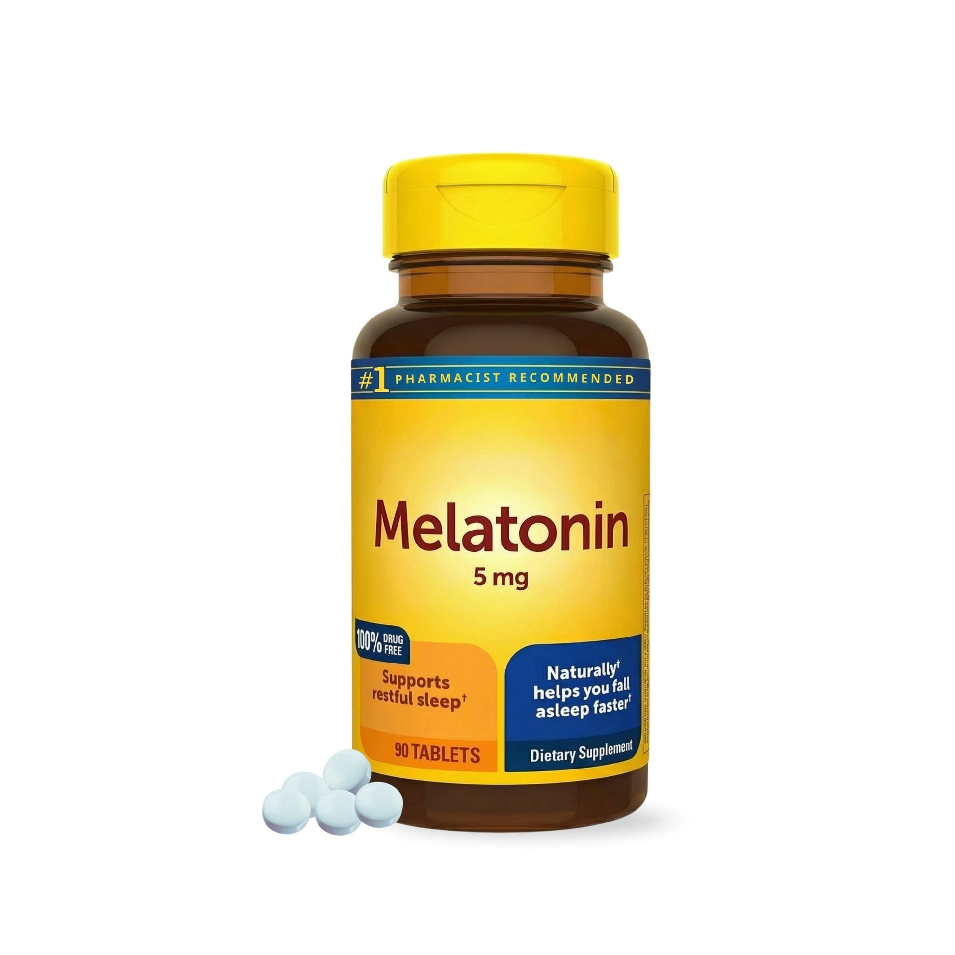 Melatonin Tablets | 90 Count | Consistent Sleep Support