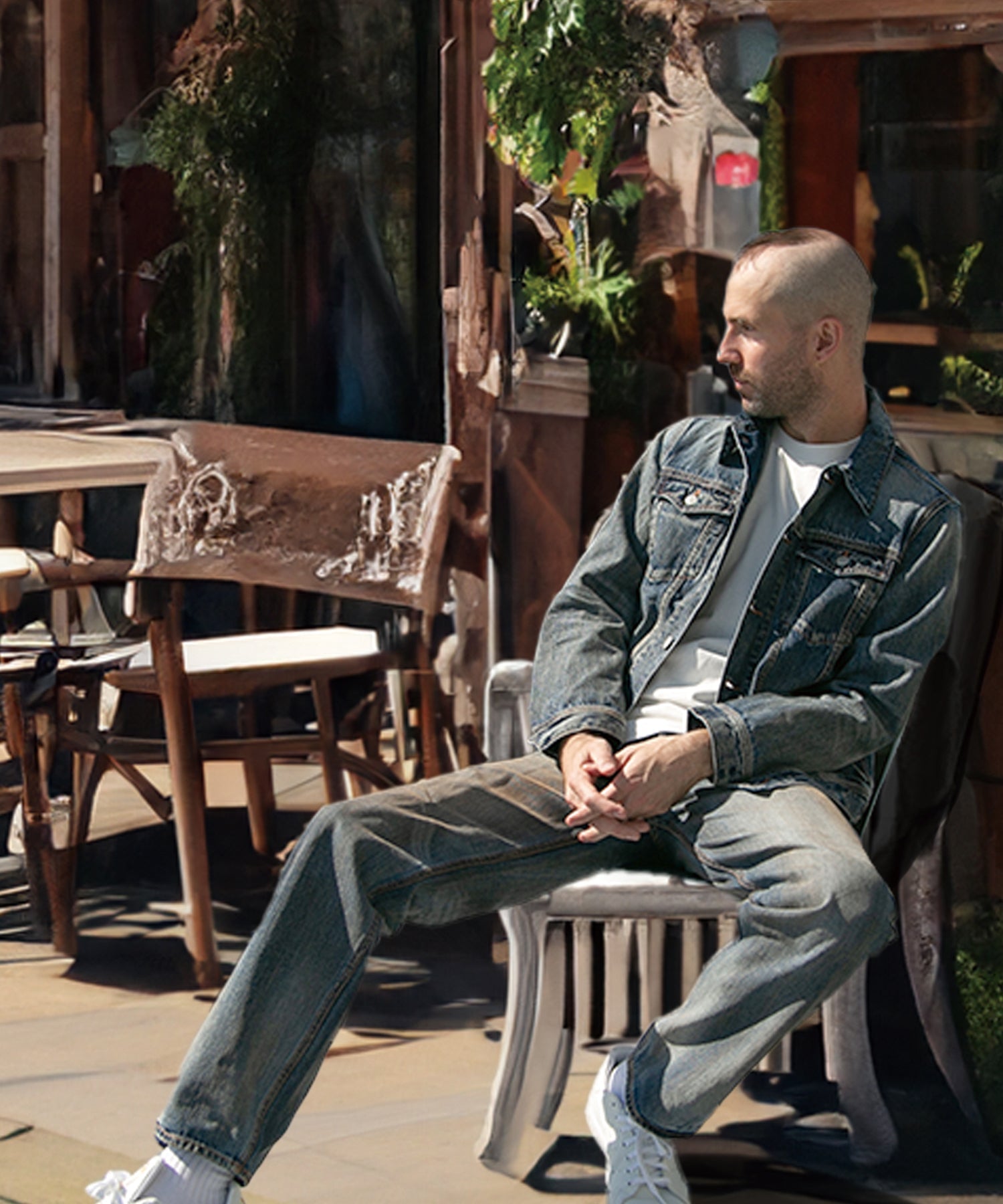 12oz SOFT DENIM TRUCKER JACKET／INDIGO LIGHT