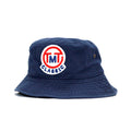 CAPPELLO DA PESCATORE CON LOGO A CERCHIO / BLU MARINO