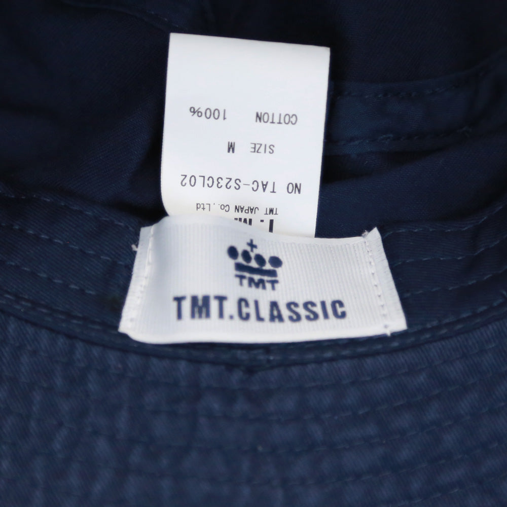 CAPPELLO DA PESCATORE CON LOGO A CERCHIO / BLU MARINO