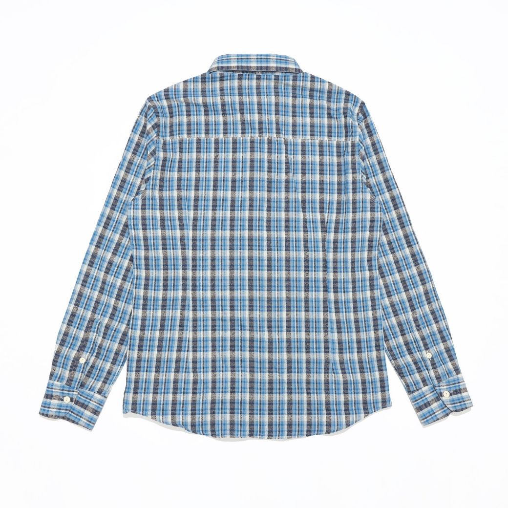 CAMICIA MORBIDA A MANICHE LUNGHE CON FANTASIA A QUADRI COUNTRY