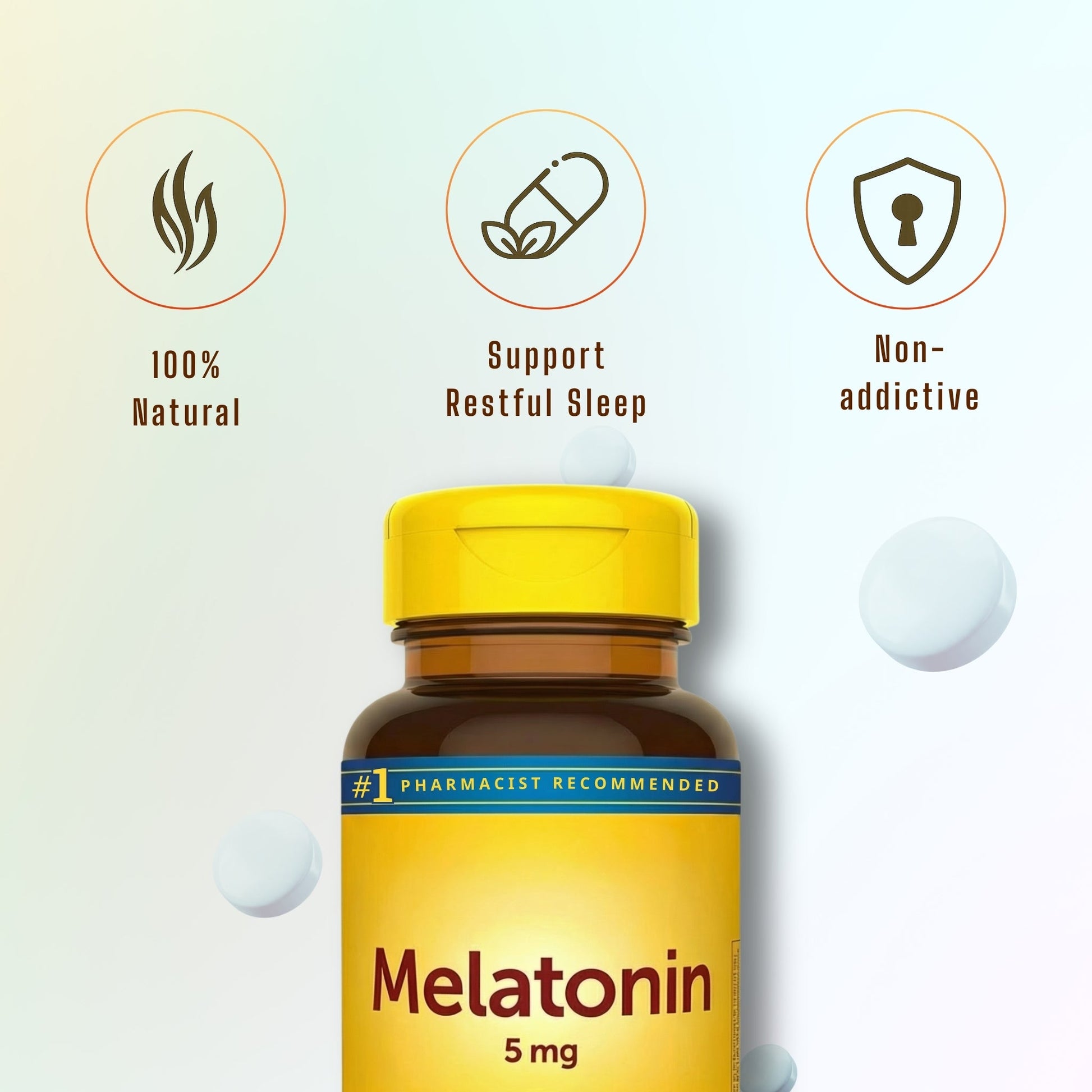 Melatonin Tablets | 90 Count | Consistent Sleep Support