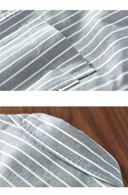 Camicia a maniche lunghe in cotone con motivo a righe da uomo, unisex, casual, giacca estiva, novità 2022, primavera estate autunno ★ 3 colori disponibili Sconto del 10% ancora per 5 giorni!
