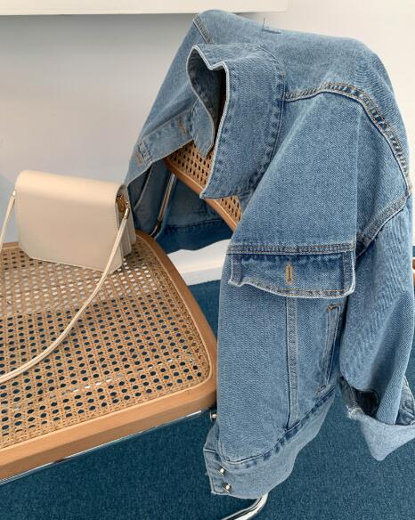 秋服 韓国風 トップス アウター デニム ジャケット ヴィンテージ 上着 Gジャン