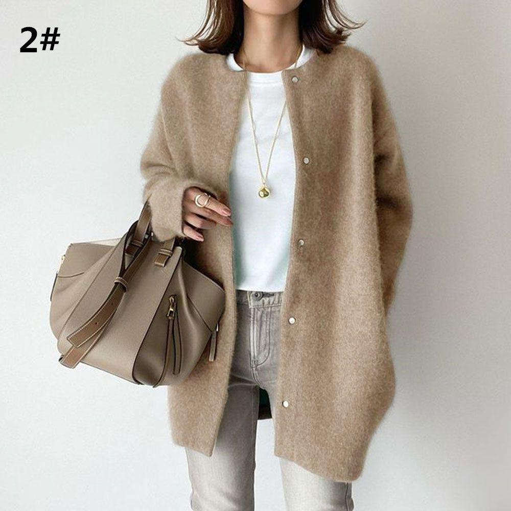 Cardigan in maglia da donna, nuova collezione Autunno/Inverno 2026, disponibile in 7 colori.