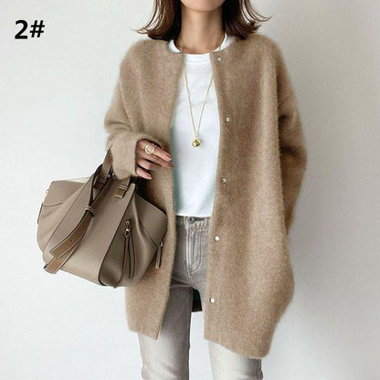 Cardigan in maglia da donna, nuova collezione Autunno/Inverno 2026, disponibile in 7 colori.