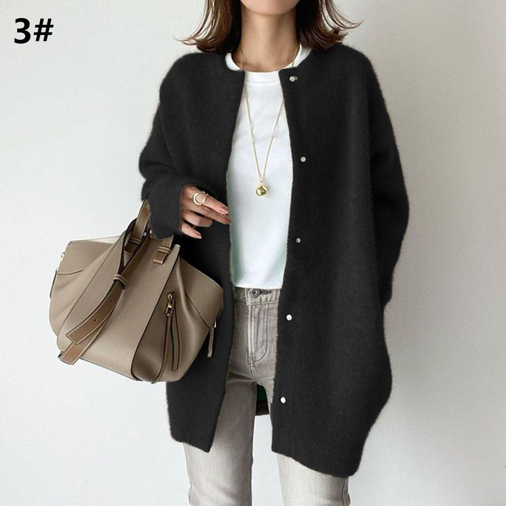 Cardigan in maglia da donna, nuova collezione Autunno/Inverno 2026, disponibile in 7 colori.