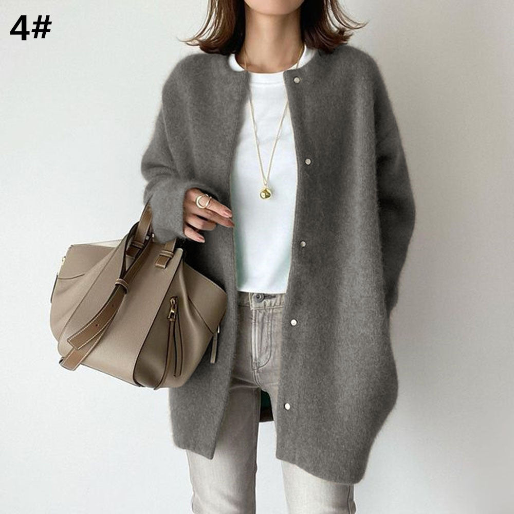 Cardigan in maglia da donna, nuova collezione Autunno/Inverno 2026, disponibile in 7 colori.